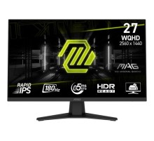 Монитор MSI MAG 274QF 27" 16:9 WQHD(2560x1440) Rapid IPS Flat, 0,5ms, 1000:1, 100M:1, 250nits, 2xHDMI 2.0b, DP 1.4a, Tilt, VESA,180Hz,Black,1y w-ty