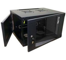 Шкаф Шкаф настенный Next, 12U 550x600, стеклянная дверь, черный