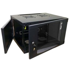 Шкаф Шкаф настенный Next, 12U 550x600, стеклянная дверь, черный