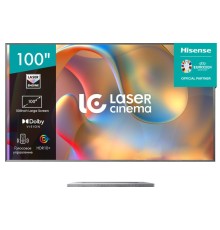 Лазерный телевизор TV 100'' Hisense/ 100", Projector Triple-Chroma, 4K UHD, 25 000ч, 2700Лм, 20W x 2, VIDAA U6, 3хHDMI, 2хUSB, Bluetooth, Wi-Fi + ЭКРАН