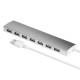 Greenconnect USB 2.0 Разветвитель GCR-UH217S на 7 портов 0,5m , silver