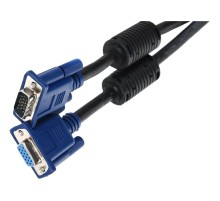 Кабель/ Кабель удлинительный Монитор-SVGA card (15M-15F) 5m, 2 фильтра VCOM <VVG6460-5M>