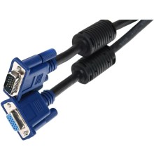 Кабель/ Кабель удлинительный Монитор-SVGA card (15M-15F) 5m, 2 фильтра VCOM <VVG6460-5M>
