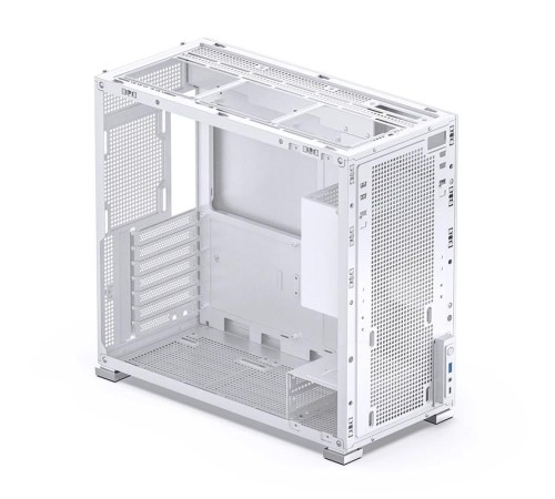 Корпус без блока питания/ Case JONSBO D41 MESH, Midi-Tower, TG, no fan, 1xUSB-A 3.2 + 1xUSB-C 3.2, ATX, mATX White