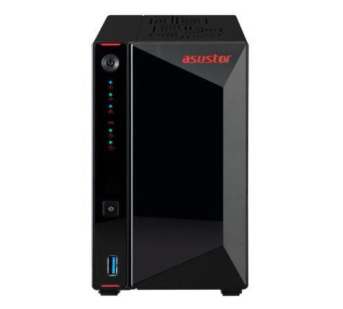 Сетевое хранилище ASUSTOR AS5402T 2-Bay NAS/Media player/Intel Celeron N5105 2.0GHz up to 2.9GHz, 4GB SO-DIMM DDR4, noHDD(HDD,SSD),/2x 2,5Gb (LAN)/3xUSB3.2,HDMI