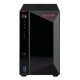 Сетевое хранилище ASUSTOR AS5402T 2-Bay NAS/Media player/Intel Celeron N5105 2.0GHz up to 2.9GHz, 4GB SO-DIMM DDR4, noHDD(HDD,SSD),/2x 2,5Gb (LAN)/3xUSB3.2,HDMI