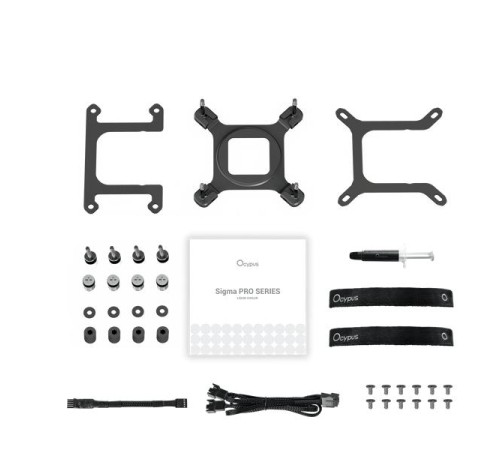 Система водяного охлаждения Ocypus Sigma L36 PRO BK, 360mm, LCD Pump, 3x120mm FDB fans, LGA115X/1200/1700/18XX, AM4/AM5