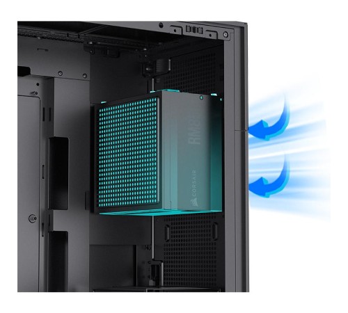 Корпус без блока питания/ Case JONSBO D41 STD, Midi-Tower, TG, no fan, 1xUSB-A 3.2 + 1xUSB-C 3.2, ATX, mATX Black