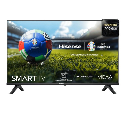 Телевизор ЖК 40'' Hisense/ 40", Full HD, Smart TV (ОС VIDAA U6), Wi-Fi, PCI 900, DVB-T2/T/C/S2/S, 2х7W, CI+(1.4), 2хHDMI, 2хUSB, Works with Alexa, Yandex, Black Телевизор ЖК 40'' Hisense/ 40", Full HD, Smart TV (ОС VIDAA U6), Wi-Fi, PCI 900, DVB-T2/T/C/S2/S, 2х7W, CI+(1.4), 2хHDMI, 2хUSB, Works with Alexa, Yandex, Black