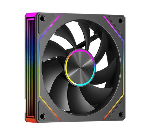 Кулер для корпуса/ Case Cooler PCCooler FG120 ARGB BK (120x120x25mm, 4-pin PWM, ARGB, 54CFM, 28.4dBA, 1800RPM, Black)