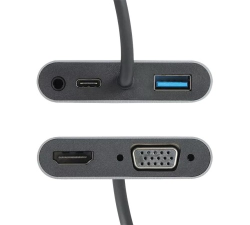 Адаптер/ Адаптер USB Type-Cm-->VGA, HDMI 4k*30Hz, USB3.0, PD, Audio, iOpen (Aopen/Qust)<ACU4511> Адаптер/ Адаптер USB Type-Cm-->VGA, HDMI 4k*30Hz, USB3.0, PD, Audio, iOpen (Aopen/Qust)<ACU4511>