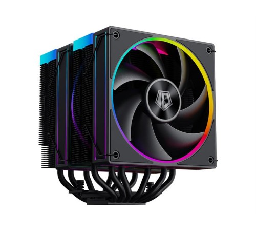 Кулер для процессора ID-COOLING FROZN A620 ARGB LGA1700/1200/115X/AM5/AM4 (6шт/кор, TDP 270W, PWM, черный, 6 тепл.трубок + медная база, DUAL ARGB FAN 120mm) RET