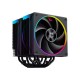 Кулер для процессора ID-COOLING FROZN A620 ARGB LGA1700/1200/115X/AM5/AM4 (6шт/кор, TDP 270W, PWM, черный, 6 тепл.трубок + медная база, DUAL ARGB FAN 120mm) RET
