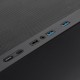 Корпус без блока питания/ Case HSPD M520, Mesh Mid Tower, Black, slide TG, 0.45 SPCC, 4x120mm ARGB (M11-120) ATX, mATX, mITX 160/330/184mm 2x2.5", -, 7xPCI 2xUSB-A 3.0, 1xUSB-A 1.0 390x200x449mm