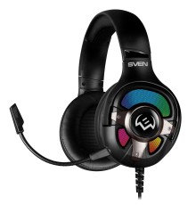 Игровые наушники с микрофоном SVEN AP-U1100MV, черный (USB, RGB, 7.1)
