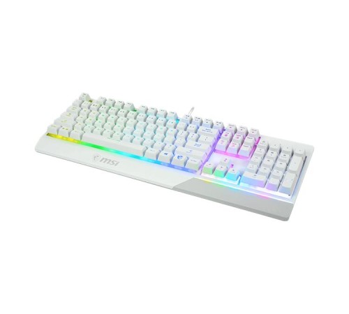 клавиатура проводная Gaming Keyboard MSI VIGOR GK30, Wired, Mechanical-like plunger switches. 6 zones RGB lighting with several lighting effects.  Anti-ghosting Capability. Water Resi (незначительное повреждение коробки)