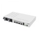 Коммутатор/ CRS504-4XQ-IN Cloud Router Switch with Quad-Core A9531 650 MHz CPU, 16 x 25G port 98DX4310 switch chip, 64 MB RAM, 4 x 100G QSFP28 ports, 1 x 100Mbit Eth port for management, RouterOS L5, desktop case