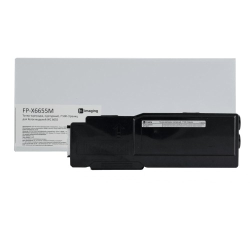 Тонер-картридж F+ imaging, пурпурный, 7 500 страниц, для Xerox моделей WC 6655 (аналог 106R02753), FP-X6655M (Вскрытая упаковка)