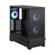 Корпус ПК без блока питания/ Case Fractal Design Pop Air RGB TG Clear Tint, Midi-Tower, 3x120mm RGB, 2xUSB-A 3.2 ATX, mATX, mITX Black
