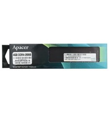 Оперативная память Apacer  DDR4  4GB  2666MHz DIMM (PC4-21300) CL17 1.2V (Retail) 512*8  3 years (AU04GGB26CQTBGH / EL.04G2V.KNH)