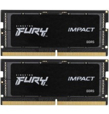 Память оперативная/ Kingston 32GB 6400MT/s DDR5 CL38 SODIMM (Kit of 2) FURY Impact XMP
