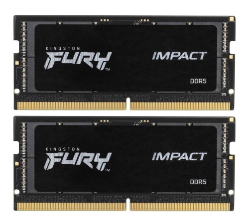 Память оперативная/ Kingston 32GB 6400MT/s DDR5 CL38 SODIMM (Kit of 2) FURY Impact XMP Память оперативная/ Kingston 32GB 6400MT/s DDR5 CL38 SODIMM (Kit of 2) FURY Impact XMP