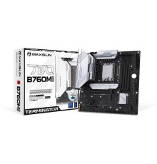 Материнская плата MAXSUN MS-Terminator B760M D5, LGA1700, B760, 4*DDR5, 4*SATA3, 3*M.2, USB 3.2, USB 2.0, Type-C, 1*PCIEx16, 1*PCIEx4, DP+HDMI,  mATX