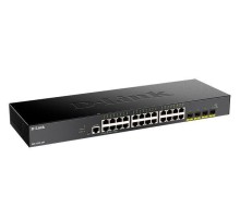 Коммутатор/ DGS-1250-28X Smart L2 Switch 24x1000Base-T, 4х10GBase-X SFP+, CLI, RJ45 Console