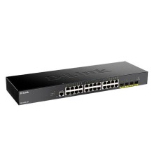 Коммутатор/ DGS-1250-28X Smart L2 Switch 24x1000Base-T, 4х10GBase-X SFP+, CLI, RJ45 Console
