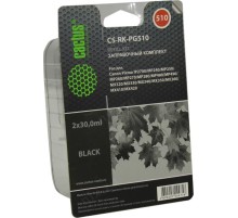 -/ Заправочный набор Cactus CS-RK-PG510 черный 2x30мл для Canon MP240/ MP250/MP260