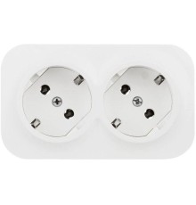 Розеточный блок с предварительным подключением 2 x 2К+З без шторок - 16 A - 250 В~ - Quteo IP 20 - Белый Рзк 2X2К+З без шт п/подкл БЕЛ