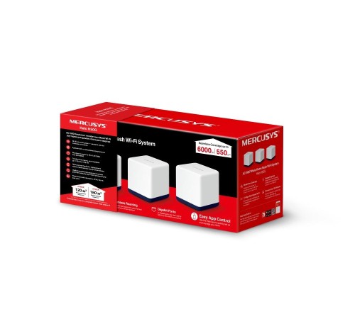 MESH система/ AC1900 Whole Home Mesh Wi-Fi System, 3× Internal Antennas, 3×GB ports (WAN/LAN) MESH система/ AC1900 Whole Home Mesh Wi-Fi System, 3× Internal Antennas, 3×GB ports (WAN/LAN)