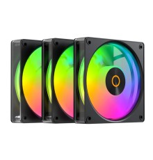 Вентилятор для корпуса Ocypus Gamma F12 Elite BK ARGB REVERSE BLADE 3 IN 1, 120x120x25mm, 4-PIN PWM, 600-1800 RPM, 26 DBA MAX, HYDRO BEARING