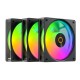 Вентилятор для корпуса Ocypus Gamma F12 Elite BK ARGB REVERSE BLADE 3 IN 1, 120x120x25mm, 4-PIN PWM, 600-1800 RPM, 26 DBA MAX, HYDRO BEARING
