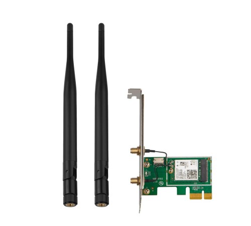 Адаптер Wi-Fi/ "Сетевой PCIe Адаптер AX3000 Wi-Fi 6 Bluetooth 5.0 PCIe Адаптер Wi-Fi/ "Сетевой PCIe Адаптер AX3000 Wi-Fi 6 Bluetooth 5.0 PCIe