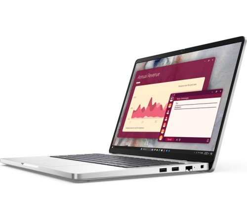 Ноутбук DELL 14 Pro  Ultra 5 235U vPro 14,0" FHD+ (1920 x 1200) IPS,AG,300 nit, 16GB DDR5 (1x16GB) 512GB SSD Intel  graphics,3cell,Backlit,FPR,2y,11 Home,Chinese,1,37kg,KB Eng/Rus
