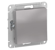ATLASDESIGN 1-клавишный ВЫКЛЮЧАТЕЛЬ, сх.1, 10АХ, механизм, АЛЮМИНИЙ