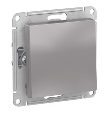 ATLASDESIGN 1-клавишный ВЫКЛЮЧАТЕЛЬ, сх.1, 10АХ, механизм, АЛЮМИНИЙ