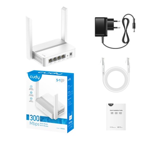 Маршрутизатор/ N300 Wi-Fi Router, Chipset MediaTek, 802.11b/g/n,300Mbps at 2.4GHz, 4x 10/100Mbps Ports, 2x 5dBi fixed antennas, WiFi router/AP/ Repeater/WISP Mode, Guest network, WPS, DDNS, VPN Client, IPv6 Маршрутизатор/ N300 Wi-Fi Router, Chipset MediaTek, 802.11b/g/n,300Mbps at 2.4GHz, 4x 10/100Mbps Ports, 2x 5dBi fixed antennas, WiFi router/AP/ Repeater/WISP Mode, Guest network, WPS, DDNS, VPN Client, IPv6