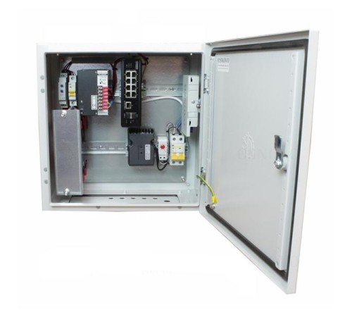 Уличный коммутатор OSNOVO OS-44TB1(SW-60812/I) Уличный коммутатор с термостабилизацией и резервным питанием на базе уличной станции OSNOVO OS-44TB1. Порты: 6 x FE (10/100Base-T) с PoE (до 30W) + 2 x FE (10/100Base-T) с Уличный коммутатор OSNOVO OS-44TB1(SW-60812/I) Уличный коммутатор с термостабилизацией и резервным питанием на базе уличной станции OSNOVO OS-44TB1. Порты: 6 x FE (10/100Base-T) с PoE (до 30W) + 2 x FE (10/100Base-T) с