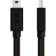 GCR Кабель PROF 2.0m USB 2.0, AM/mini 5P, черно-прозрачный, 28/24 AWG, экран, армированный, морозостойкий, GCR-50920