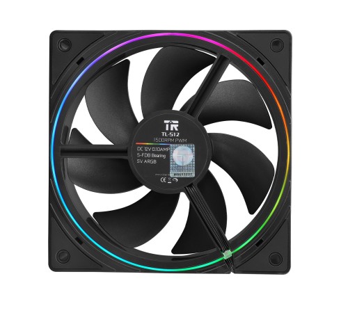 Кулер для корпуса/ Case Cooler Thermalright TL-S12 (120x120x25mm, 4-pin PWM, ARGB, 47.6CFM, 23.2dBA, 1500RPM, Black) Кулер для корпуса/ Case Cooler Thermalright TL-S12 (120x120x25mm, 4-pin PWM, ARGB, 47.6CFM, 23.2dBA, 1500RPM, Black)