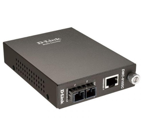 Конвертер/ Media Converter 1000Base-T port to 1000Base-LX, SC, Single-mode, 1310nm, 10KM