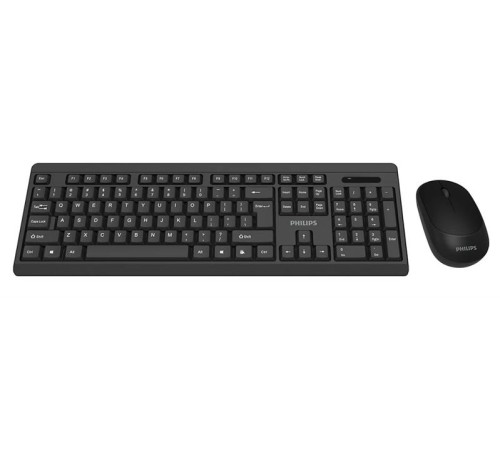 Аксессуары Philips Беспроводной Комплект  SPT6324, 2.4 GHz 104 клав/3 кнопки, 1600dpi, русская заводская раскладка, чёрный