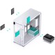 Корпус без блока питания/ Case JONSBO D41 MESH, Midi-Tower, TG, no fan, 1xUSB-A 3.2 + 1xUSB-C 3.2, ATX, mATX White