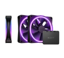 Кулер для корпуса ПК/ Case Cooler NZXT F120 RGB DUO Triple Pack (120x120x25mm, 4-pin PWM, RGB, 48.58CFM, 29dBA, 1800RPM, White, 3pcs)