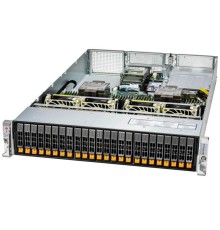 Серверная платформа Supermicro SuperServer 2U 221H-TN24R noCPU(2)4th Gen Xeon Scalable/ TDP350W/ no DIMM(32)/ 24x2,5"/ 2x25Gb/ SFT-DCMS-SINGLE/ 1st config