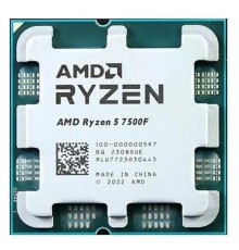 Процессор/ CPU AM5 AMD Ryzen 5 7500F (6C/12T, 3.7/5 GHz, 32MB, 65W) OEM