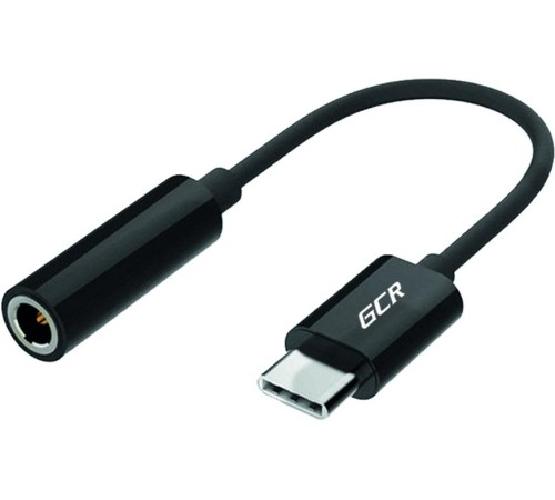 GCR Переходник USB Type C > 3.5mm mini jack, гибкий, черный, GCR-UC2AUXF GCR Переходник USB Type C > 3.5mm mini jack, гибкий, черный, GCR-UC2AUXF