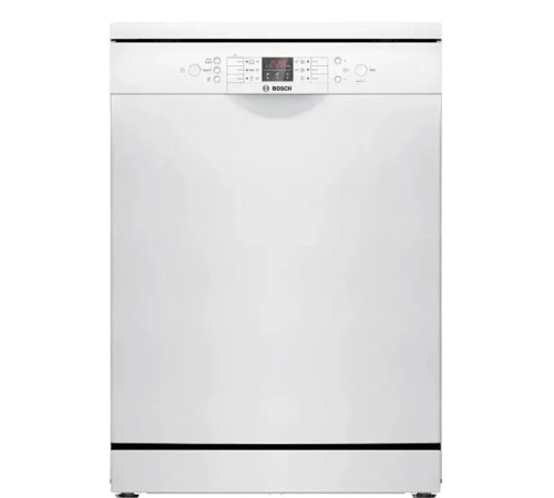 Посудомоечная машина BOSCH Serie 2, Отдельностоящая посудомоечная машина 60см., Silence; 12 комплектов цвет:белый; Класс энергопотребления A++; уровень шума 48  дБ; 6 программ, половинная загрузка , дисплей, таймер